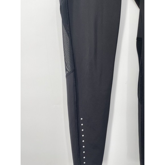 Old Navy Active Black Petite Go Dry Leggings Mesh Detail Athletic Workout Size S - Picture 2 of 6